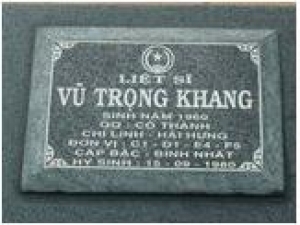 Tìm thân nhân liệt sĩ Vũ Trọng Khang