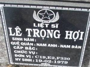 Nhắn tìm thân nhân liệt sỹ  Lê Trọng Hợi
