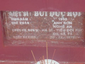 Nhắn tìm thân nhân liệt sỹ  Bùi Đức Hội (Họi)