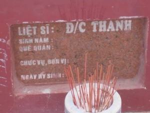 Nhắn tìm thân nhân liệt sĩ Thành