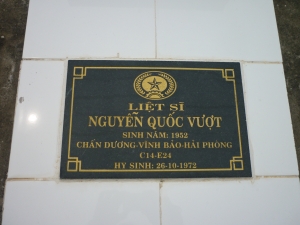 Tìm thân nhân liệt sĩ Nguyễn Quốc Vượt