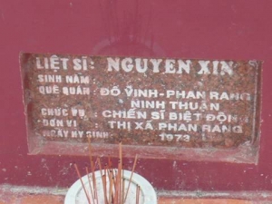 Nhắn tìm thân nhân liệt sỹ  Nguyễn Xin