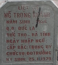 Tìm thân nhân liệt sĩ Nguyễn Trọng Khánh