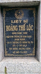 Tìm thân nhân Liệt sỹ Hoàng Thế Lộc sinh năm 1950