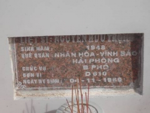 Tìm thân nhân liệt sĩ  Nguyễn Hữu Trọng