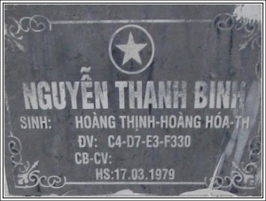  Nhắn tìm thân nhân liệt sỹ  Nguyễn Anh Bình