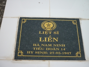Nhắn tìm thân nhân liệt sĩ Liền
