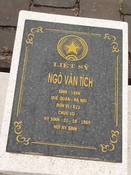 Nhắn tìm thân nhân liệt sỹ  Ngô Văn Tích