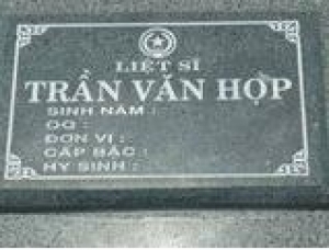 Tìm thân nhân liệt sĩ Trần Văn Hợi