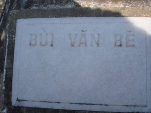  Nhắn tìm thân nhân liệt sỹ Bùi Văn Bê