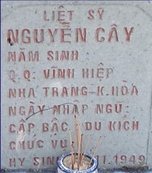 Tìm thân nhân liệt sĩ Nguyễn Cây
