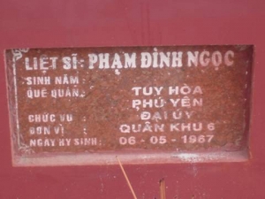 Nhắn tìm thân nhân liệt sỹ  Phạm Đình Ngọc