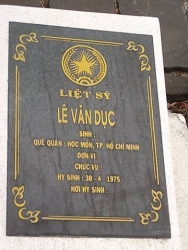 Nhắn Tìm Thân Nhân Liệt Sỹ Lê Văn Dục