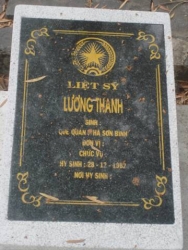 Nhắn tìm thân nhân liệt sỹ  Lương Thanh