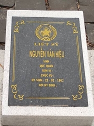 Tìm thân nhân liệt sỹ Nguyễn Văn Hiệu