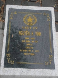Nhắn tìm thân nhân liệt sỹ  Nguyễn.H.Vinh