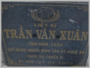 Nhắn tìm thân nhân liệt sỹ Trần Văn Xuân