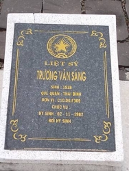  Nhắn tìm thân nhân liệt sỹ Trương Văn Sáng