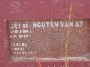 Nhắn tìm thân nhân liệt sĩ Nguyễn Văn Kỳ