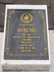  Nhắn tìm thân nhân liệt sỹ  Đào Đắc Thiện