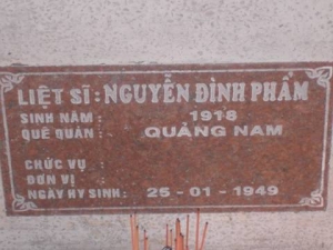 Nhắn tìm thân nhân liệt sỹ  Nguyễn Đình Phẩm