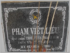 Nhắn tìm thân nhân liệt sỹ Phạm Viết Liêu