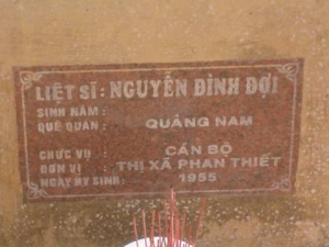 Nhắn tìm thân nhân liệt sỹ  Nguyễn Đình Đợi