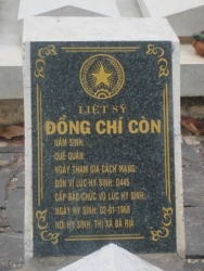 Nhắn tìm thân nhân liệt sỹ Còn