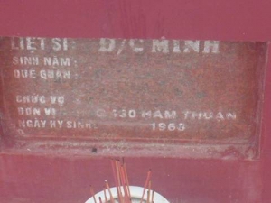 Nhắn tìm thân nhân liệt sĩ Minh