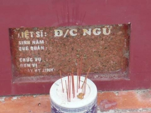 Nhắn tìm thân nhân liệt sĩ Ngữ