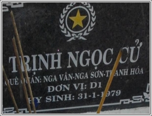 Nhắn tìm thân nhân liệt sỹ  Trịnh Ngọc Cử