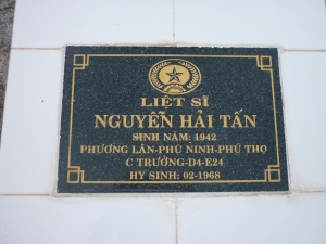 Tìm thân nhân liệt sĩ Nguyễn Hải Tấn