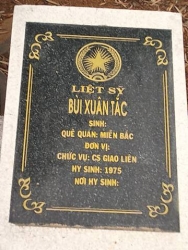 Nhắn tìm thân nhân liệt sỹ  Bùi Xuân Tắc