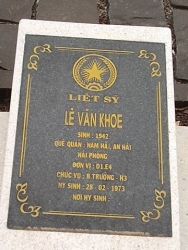 Tìm thân nhân liệt sĩ  Lê Văn Khoe