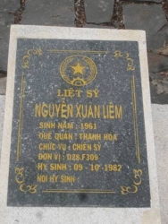 Nhắn tìm thân nhân liệt sỹ  Nguyễn Xuân Liêm