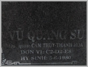 Nhắn tìm thân nhân liệt sỹ  Vũ Quang Sự