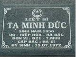 Tìm thân nhân liệt sĩ Tạ Minh Đức