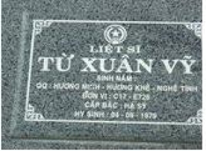 tìm thân nhân liệt sĩ Từ Xuân Vỹ