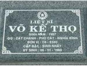 Tìm thân nhân liệt sĩ Võ Kế Thọ