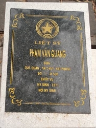 Tìm thân nhân liệt sĩ Phạm Văn Quang