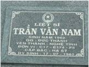 Tìm thân nhân liệt sĩ Trần Văn Nam