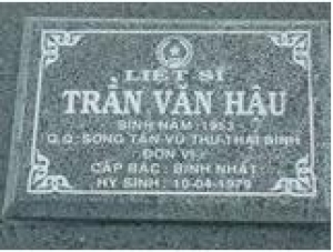 Tìm thân nhân liệt sĩ Trần Văn Hậu