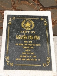 Nhắn Tìm Thân Nhân Liệt Sỹ  Nguyễn Văn Vĩnh