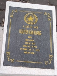 Tìm thân nhân liệt sỹ Nguyễn Văn Kháng