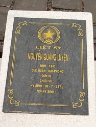 Tìm thân nhân liệt sĩ Nguyễn Quang Luyện