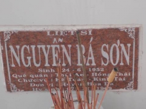 Nhắn tìm thân nhân liệt sỹ Nguyễn Bá Sơn