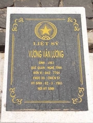 Nhắn tìm thân nhân liệt sỹ Vương Văn Lương
