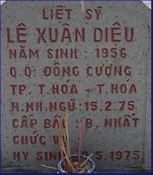 Tìm thân nhân liệt sĩ Lê Xuân Diệu