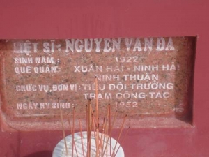 Nhắn tìm thân nhân liệt sỹ  Nguyễn Văn Đa