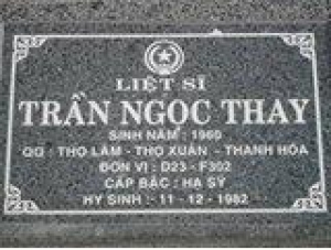 Tìm thân nhân liệt sĩ Trần Ngọc Thay